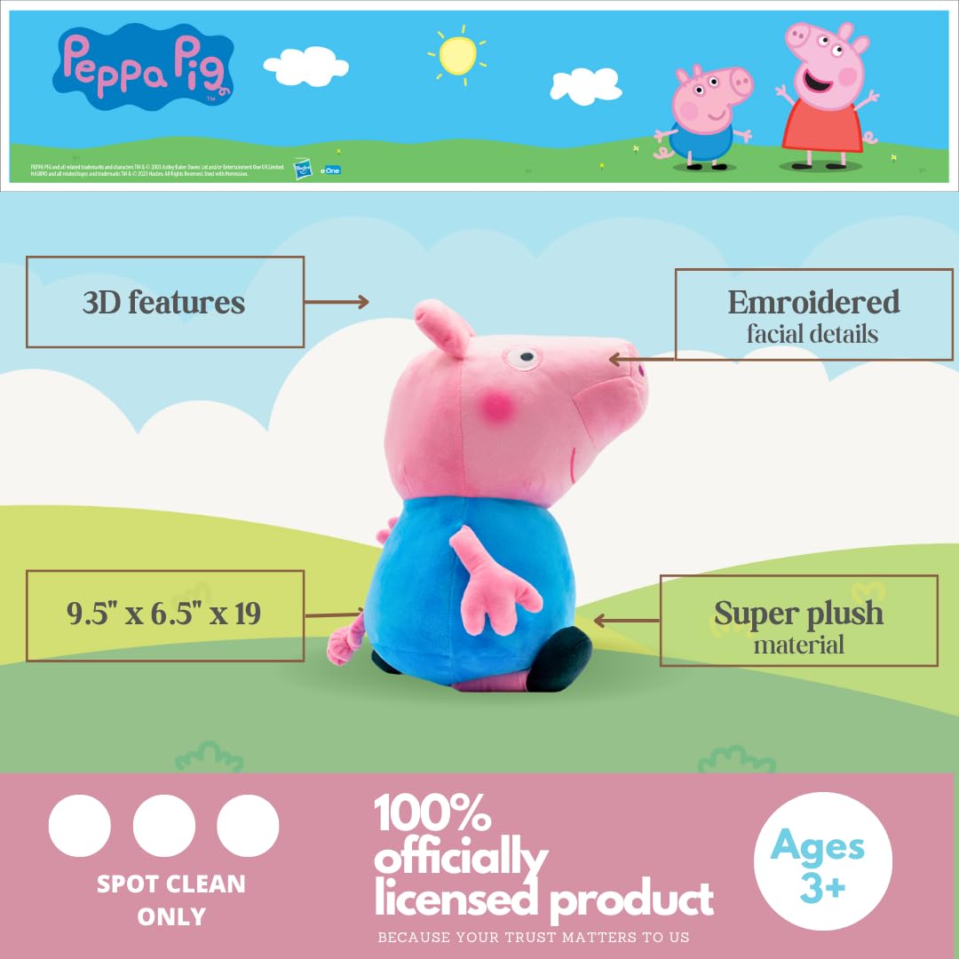 Foto 3 | Cojín De Peluche Para Niños Buddy Franco George Peppa Pig - Venta Internacional.