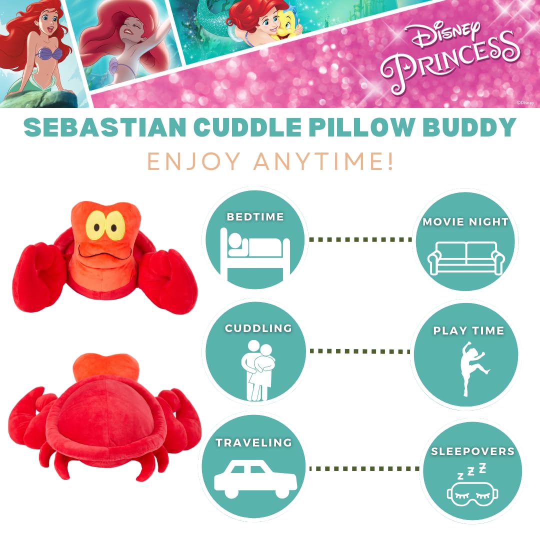 Foto 3 pulgar | Almohada De Peluche Para Niños Buddy Franco Sebastian Little Mermaid - Venta Internacional.