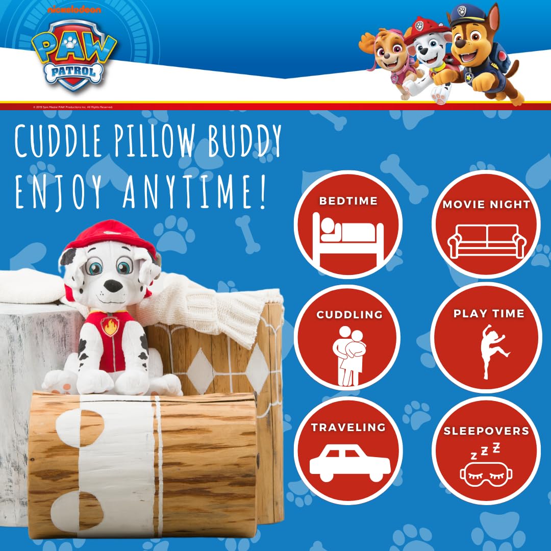 Foto 2 | Almohada De Felpa Buddy Paw Patrol Marshall Para Niños - Venta Internacional.