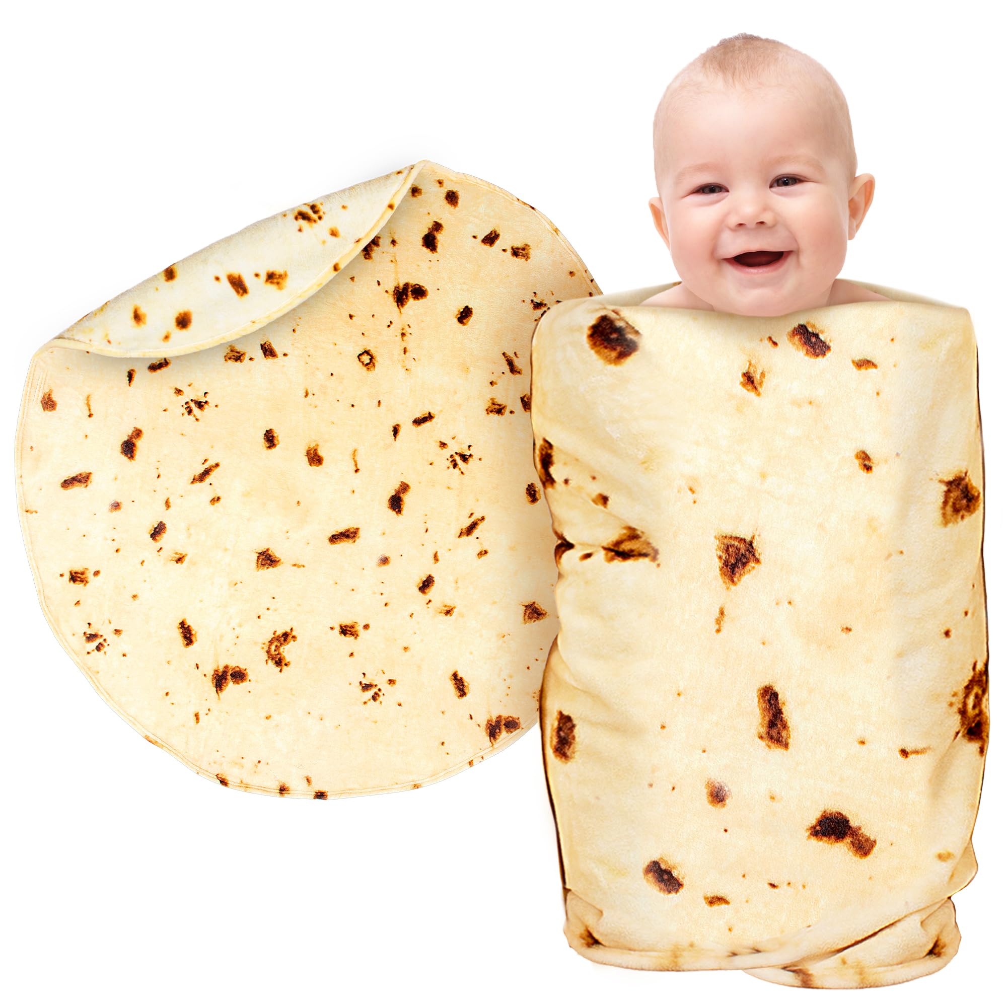 Manta Para Tortillas Zulay Giant, Doble Cara, 180 Cm, Franela Suave - Venta Internacional.