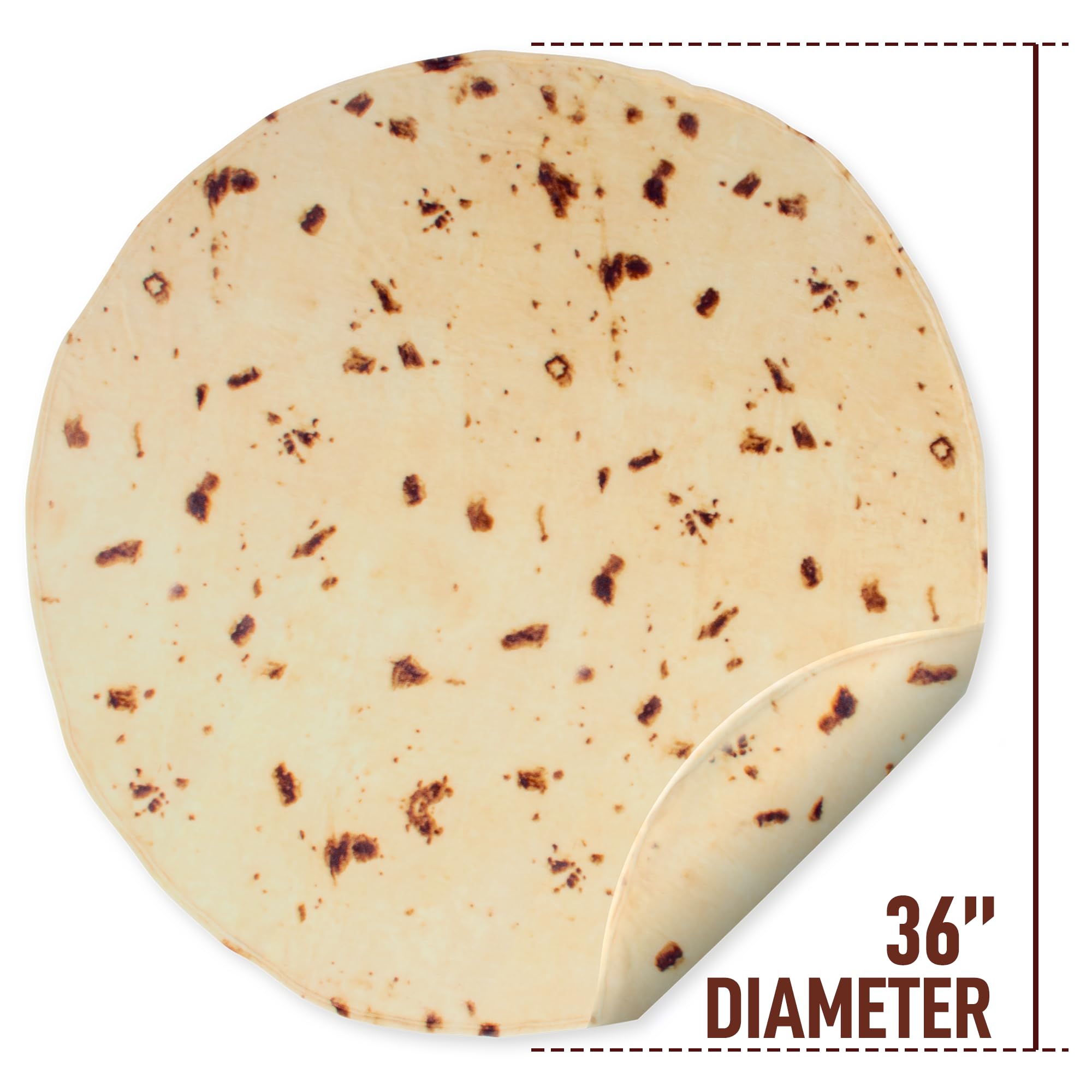 Foto 6 pulgar | Manta Para Tortillas Zulay Giant, Doble Cara, 180 Cm, Franela Suave - Venta Internacional.