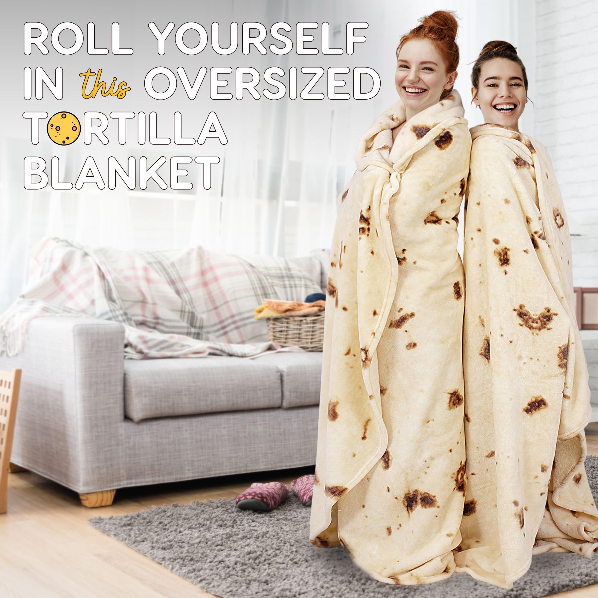 Foto 6 | Tortilla Gigante De Doble Cara De Blanket Zulay Para Adultos Y Niños - Venta Internacional.