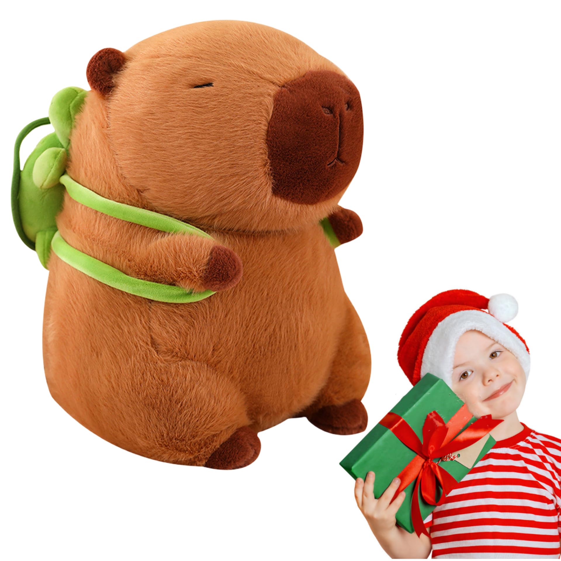 Foto 2 pulgar | Peluche Emoin Cute Capybara Con Mochila De Tortuga De 35 Cm - Venta Internacional.