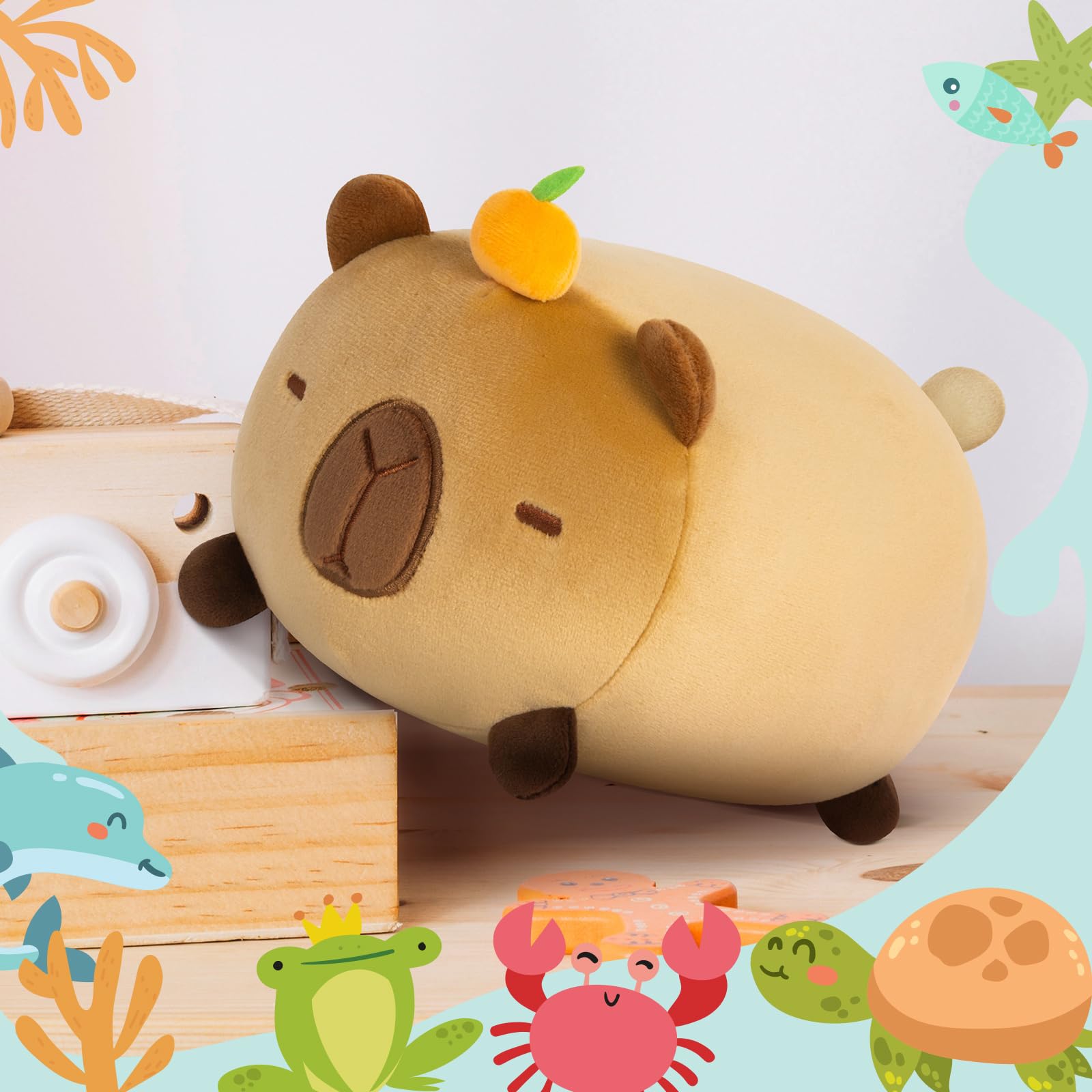 Foto 5 | Almohada De Felpa Mewaii, Bonito Capibara, 20 Cm, Suave Y Esponjosa, Regalo Para Niños - Venta Internacional.