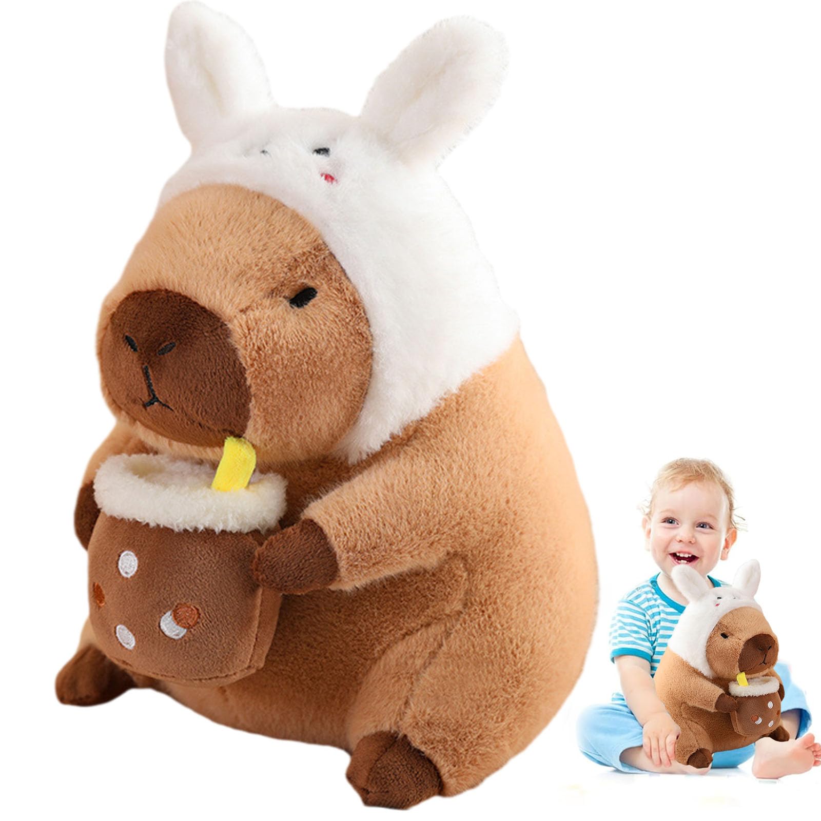 Foto 2 pulgar | Almohada De Peluche Milegi Capybara De 30 Cm Con Forma De Animal De Peluche - Venta Internacional.