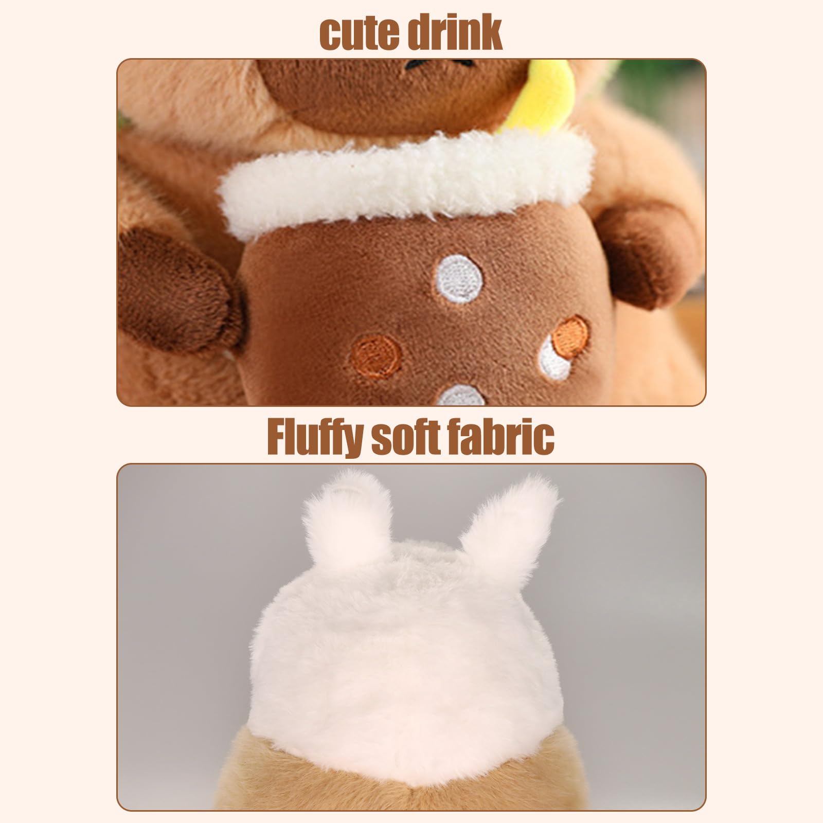 Foto 8 pulgar | Almohada De Peluche Milegi Capybara De 30 Cm Con Forma De Animal De Peluche - Venta Internacional.