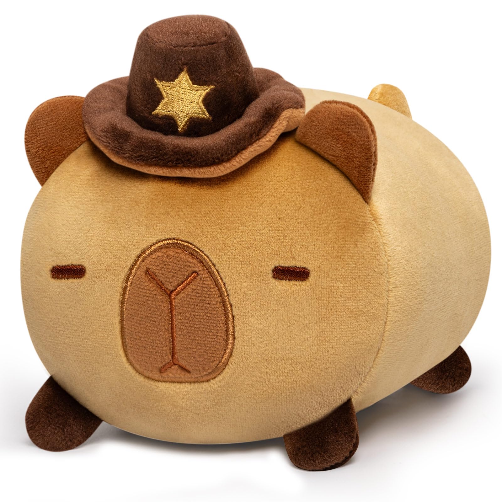 Foto 2 pulgar | Peluche Mewaii Capybara Con Sombrero De Vaquero Para Niños De 20 Cm - Venta Internacional.