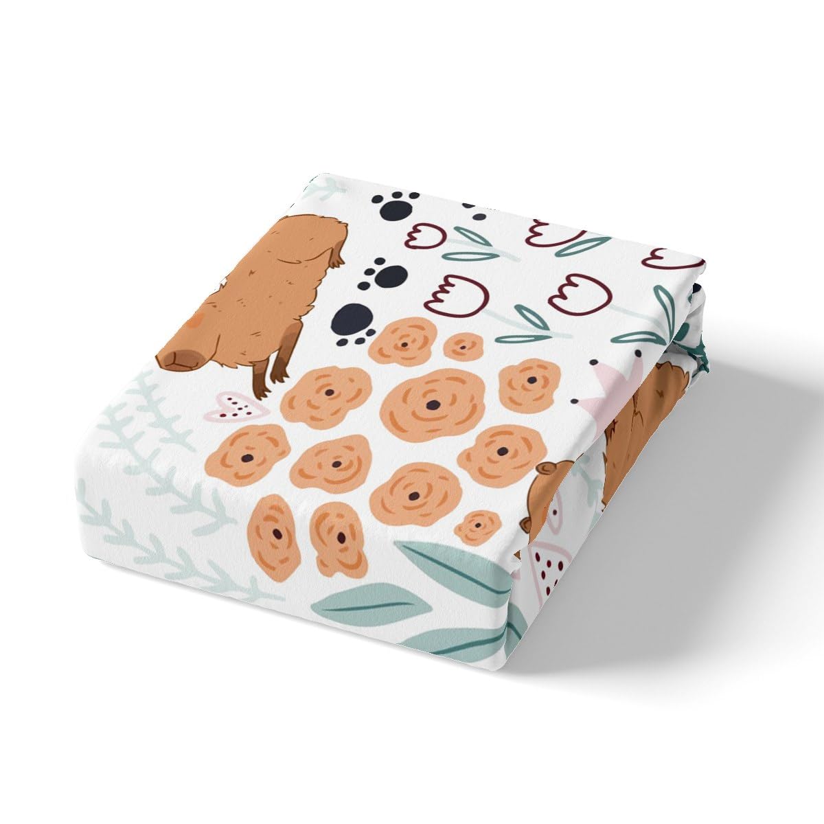 Foto 5 pulgar | Juego De Sábanas Tamaño King Feelyou Capybara Para Niños Con Deep P - Venta Internacional.
