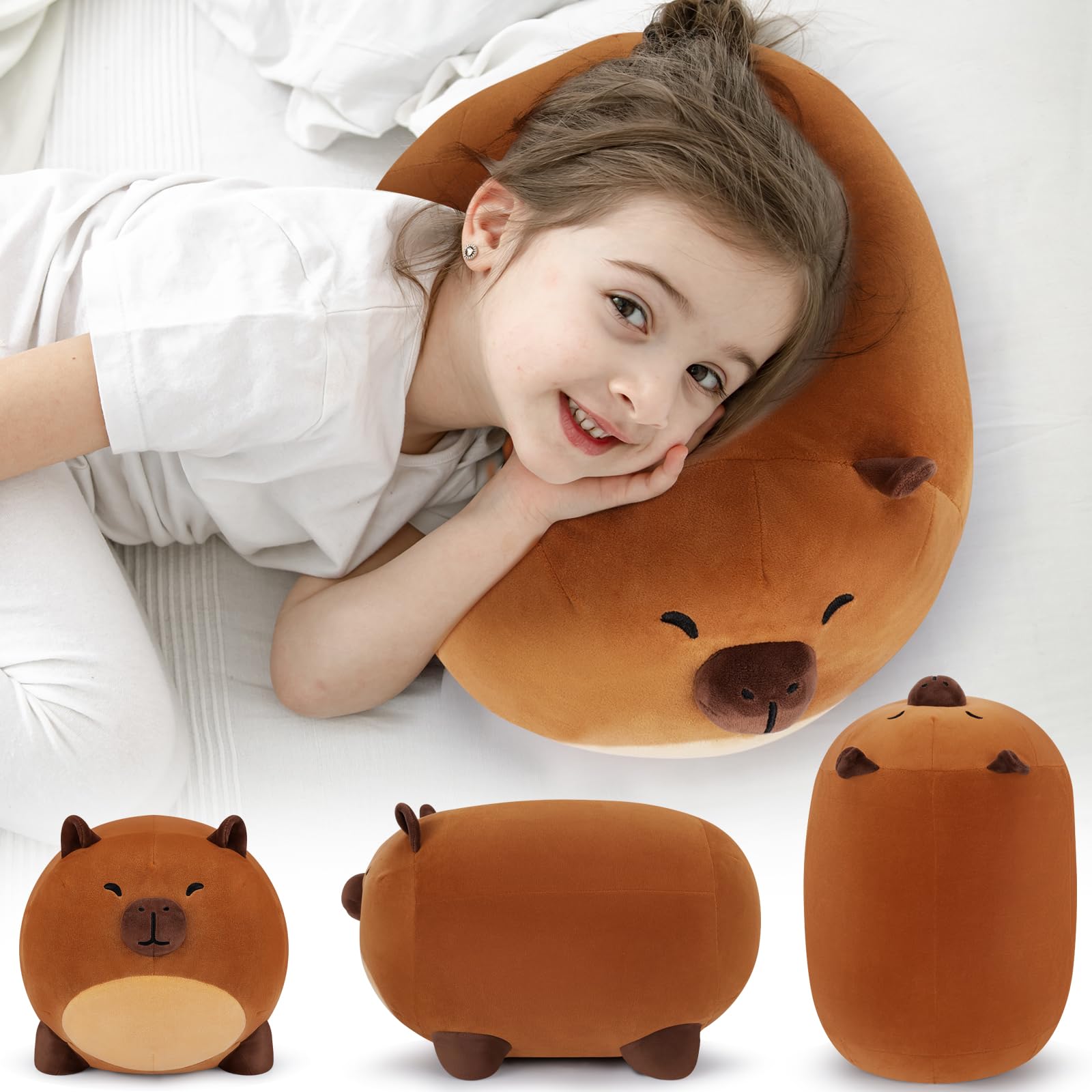 Foto 7 pulgar | Almohada De Felpa Capybara Auspicious Beginning 40 Cm Para Niños - Venta Internacional.