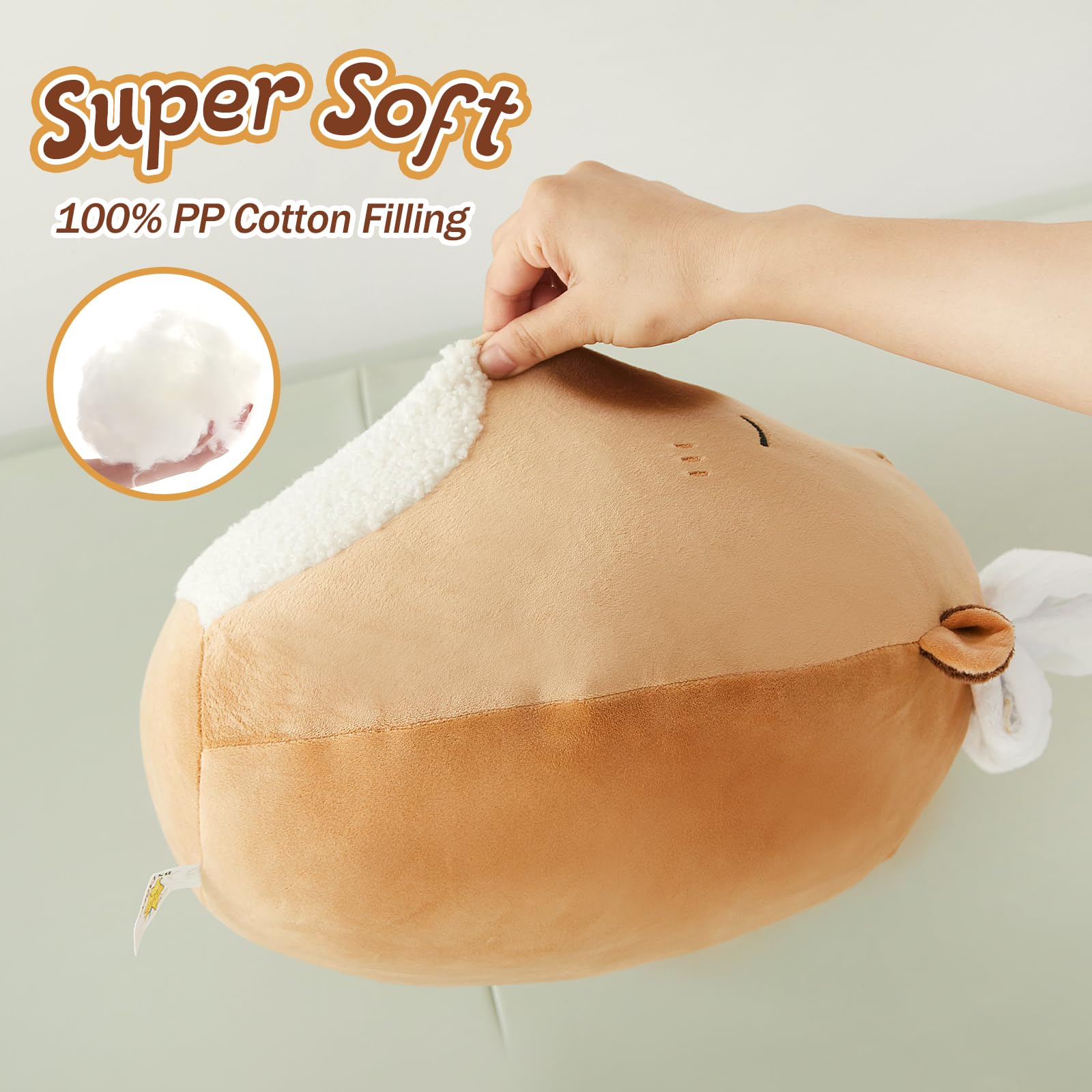 Foto 4 | Almohada De Peluche Bstaofy Con Bonito Carpincho De 35 Cm - Venta Internacional.