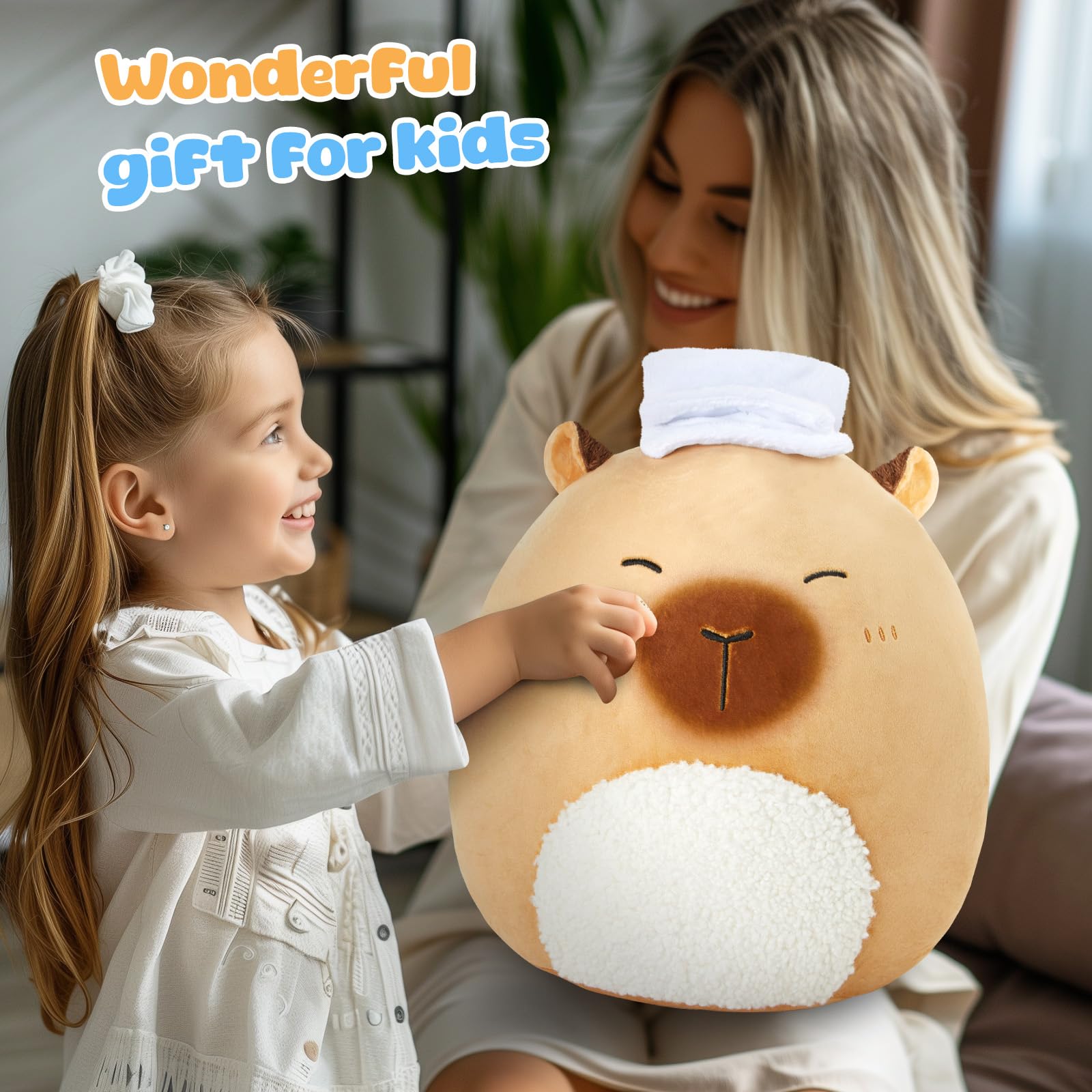 Foto 6 | Almohada De Peluche Bstaofy Con Bonito Carpincho De 35 Cm - Venta Internacional.