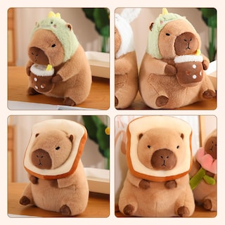Foto 7 | Almohada De Peluche Milegi Capybara De 30 Cm Con Forma De Animal De Peluche - Venta Internacional.