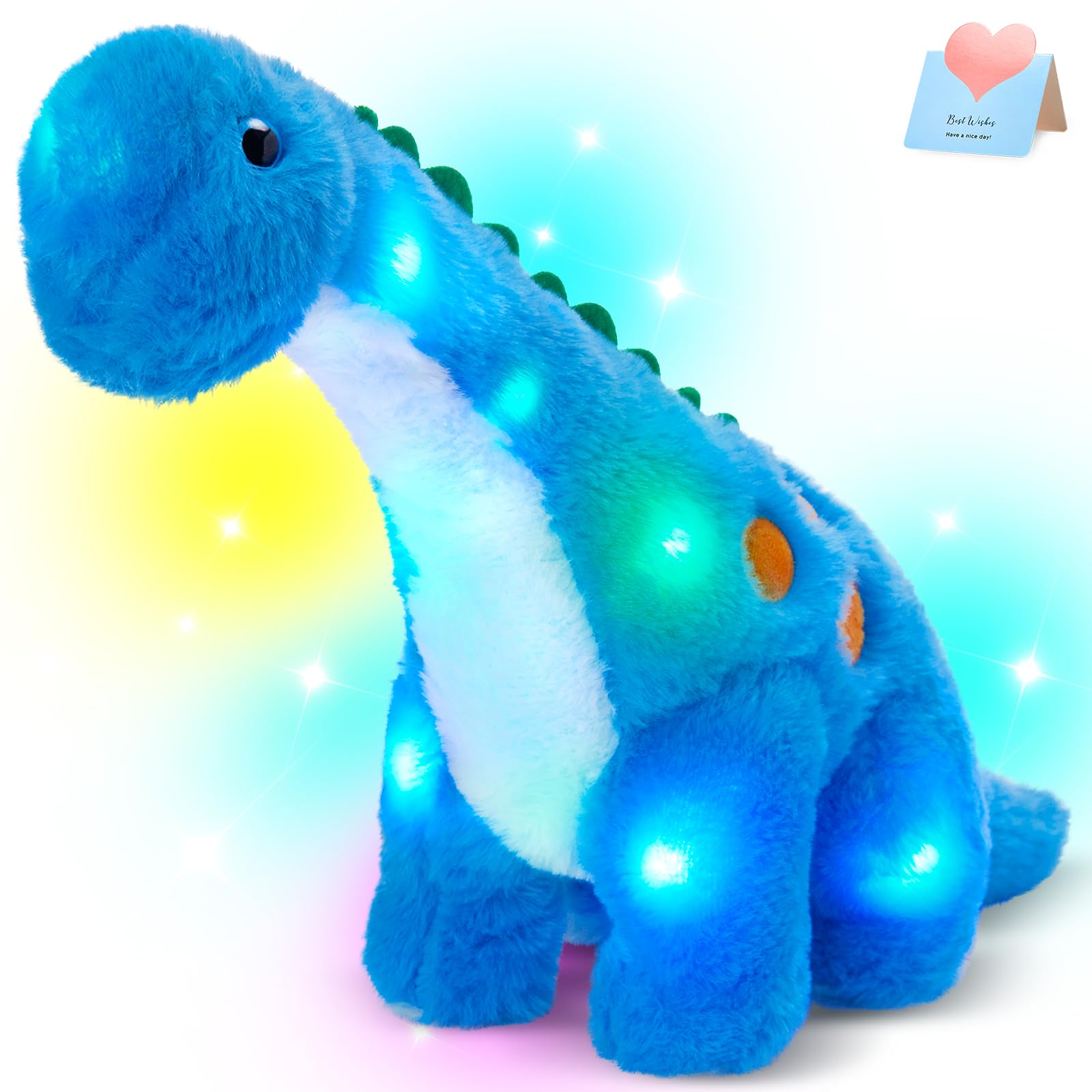 Foto 2 pulgar | Animal De Peluche Houwsbaby, Dinosaurio Diplodocus, 35 Cm, Con Luz Led - Venta Internacional.