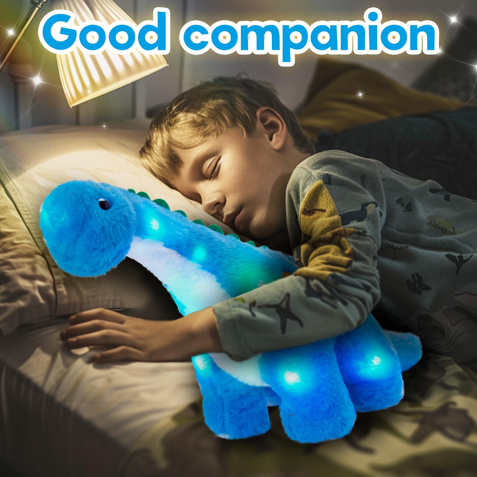 Foto 7 pulgar | Animal De Peluche Houwsbaby, Dinosaurio Diplodocus, 35 Cm, Con Luz Led - Venta Internacional.