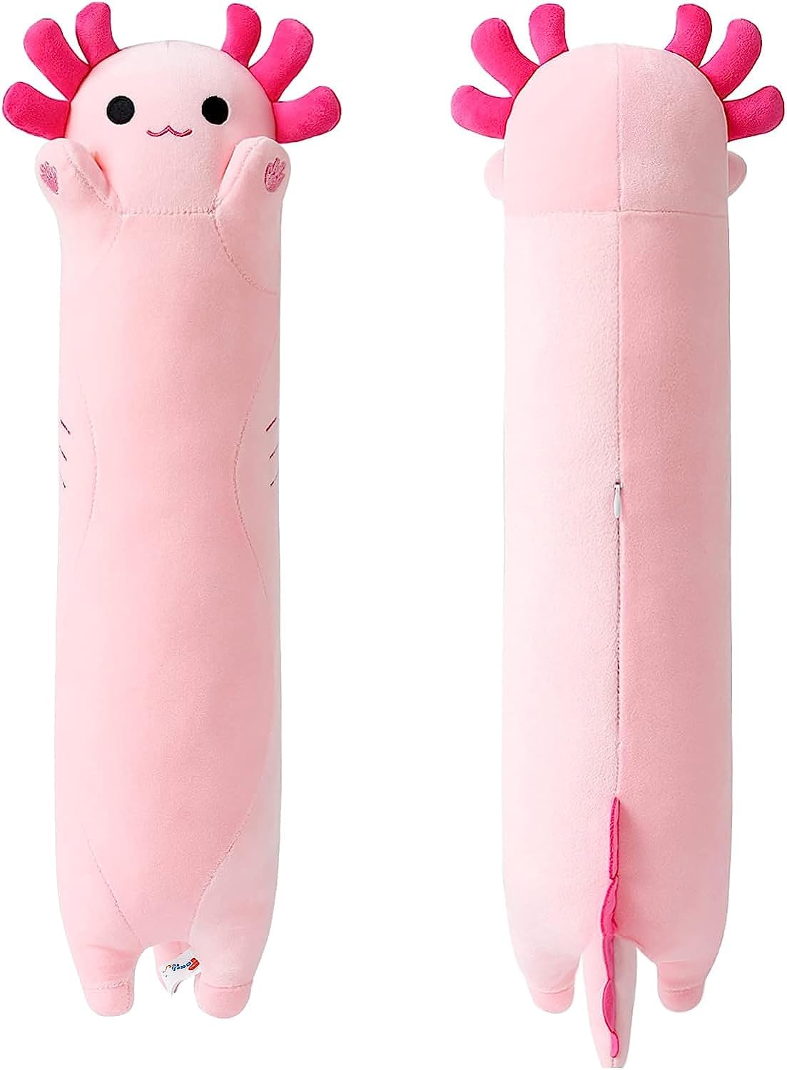 Foto 2 pulgar | Almohada De Peluche Con Forma De Gato Melocotón Rosa Con Forma De Axolotl, 34 Cm - Venta Internacional.