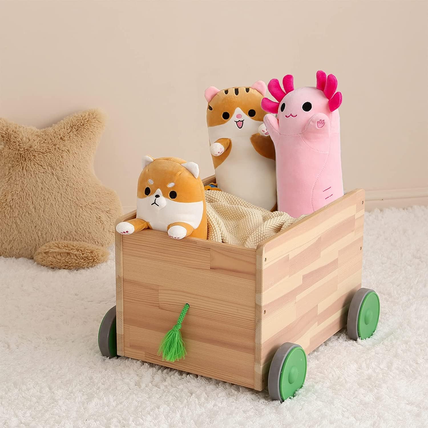 Foto 6 pulgar | Almohada De Peluche Con Forma De Gato Melocotón Rosa Con Forma De Axolotl, 34 Cm - Venta Internacional.