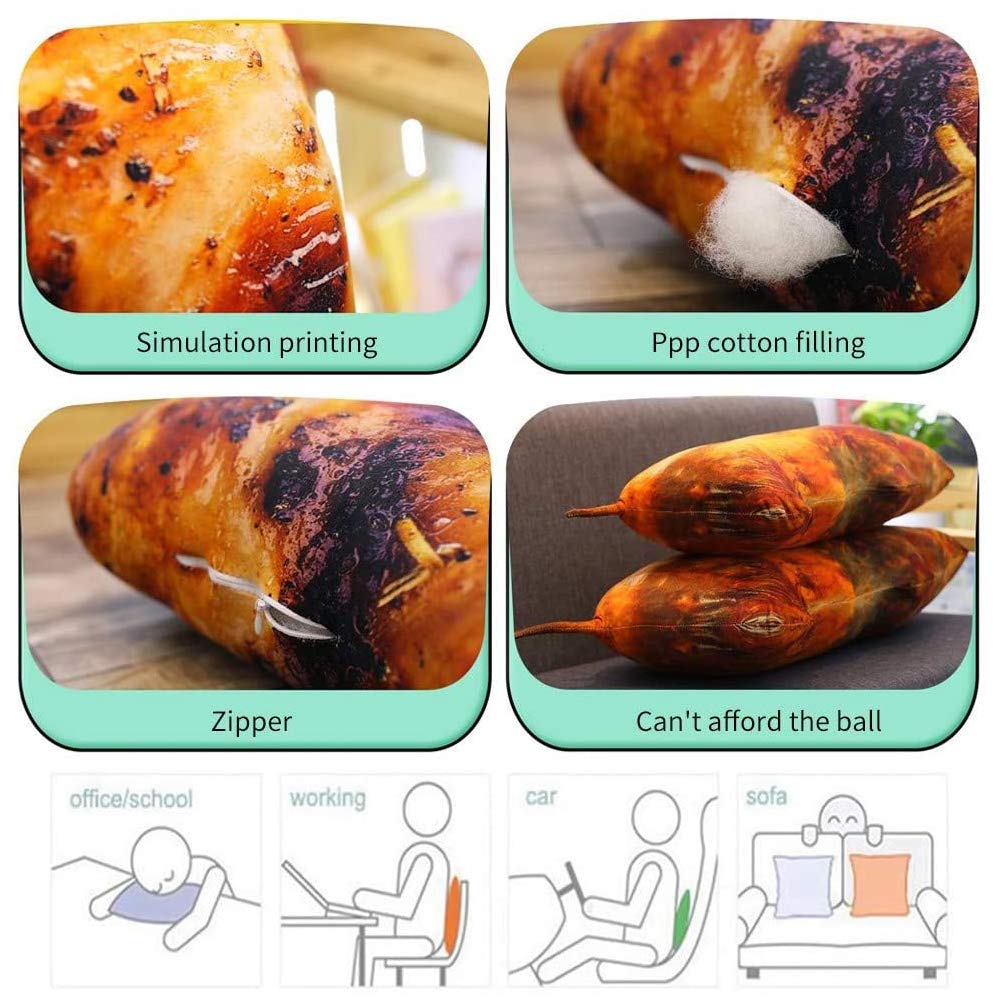 Foto 5 pulgar | Almohada De Peluche Akozon Simulation Food Para Patas De Pollo, 20 Cm - Venta Internacional.