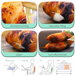 Foto 4 | Almohada De Peluche Akozon Simulation Food Para Patas De Pollo, 20 Cm - Venta Internacional.