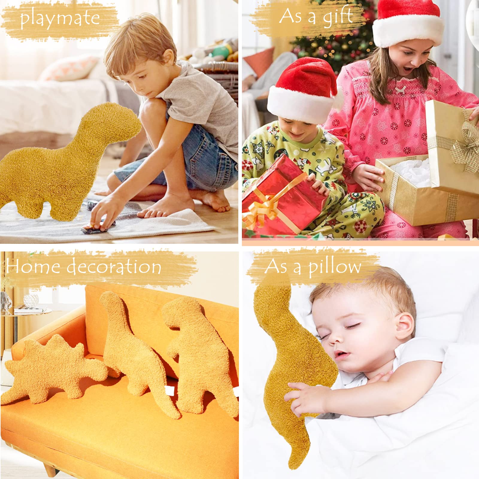 Foto 7 | Almohada de Peluche Lixzuch Forma de Dinosaurio 5 Paquetes - Venta Internacional