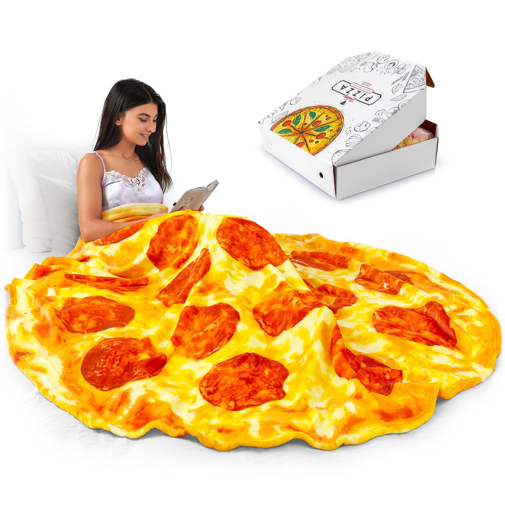 Manta Novedosa Zulay Giant Para Pizza De Pepperoni De Doble Cara - Venta Internacional.