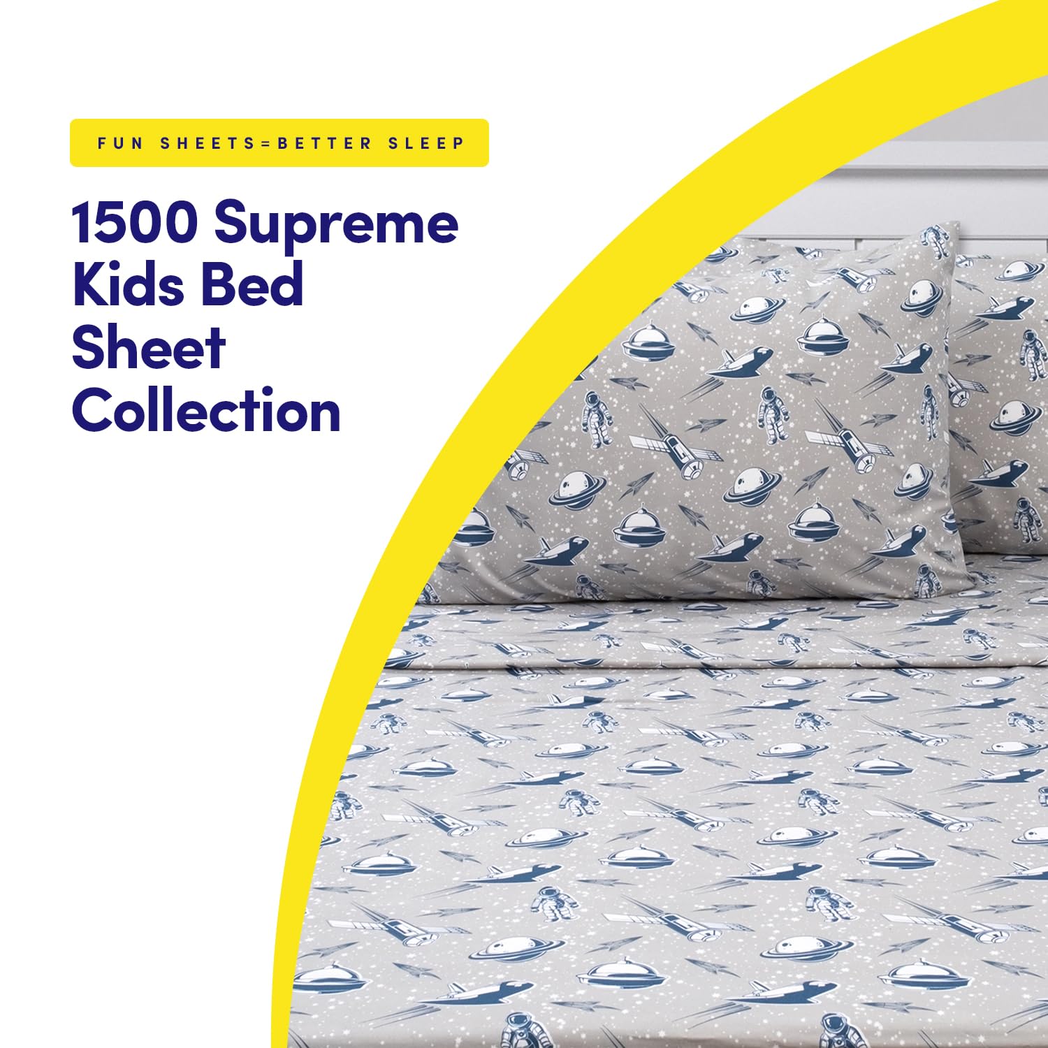 Foto 2 | Juego De Sábanas Sweet Home Collection 1500 Supreme Kids Twin X - Venta Internacional.