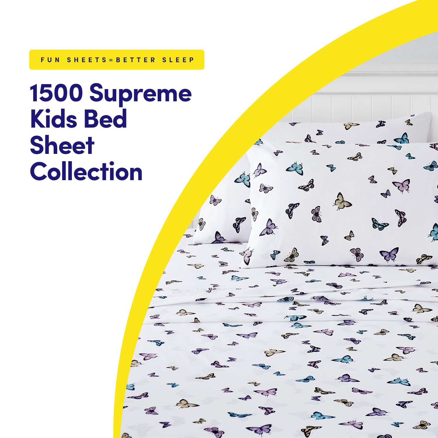 Foto 2 | Juego De Sábanas Sweet Home Collection 1500 Supreme Kids - Venta Internacional.