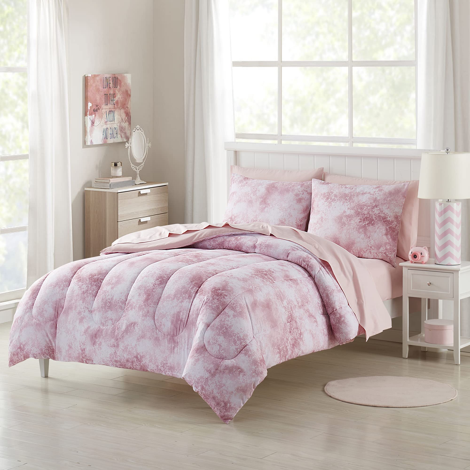 Foto 2 pulgar | Juego De Ropa De Cama Sweet Home Collection Kids Twin Waterbury Marble - Venta Internacional.