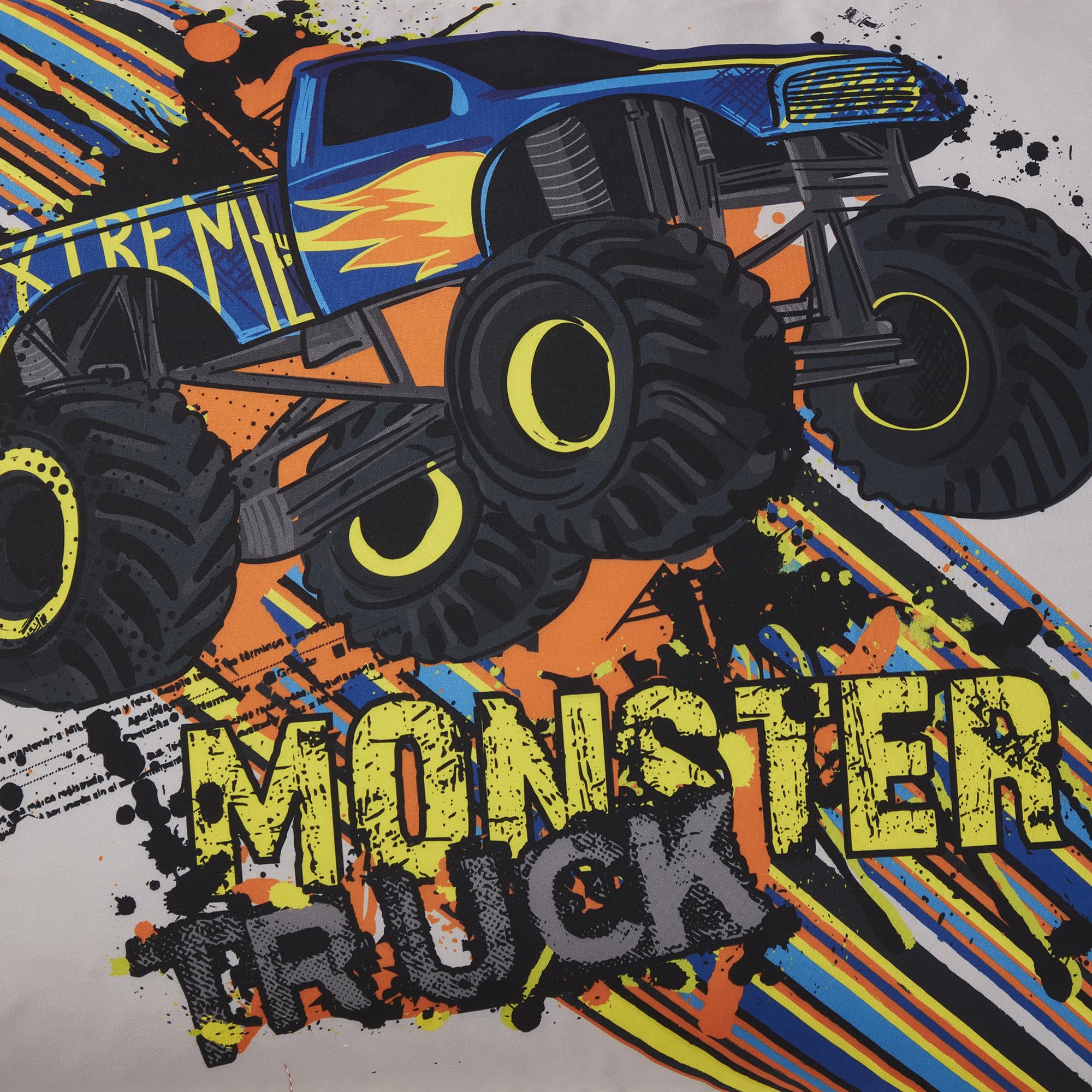 Foto 6 pulgar | Juego De Sábanas Sweet Home Collection Monster Truck Twin - Venta Internacional.