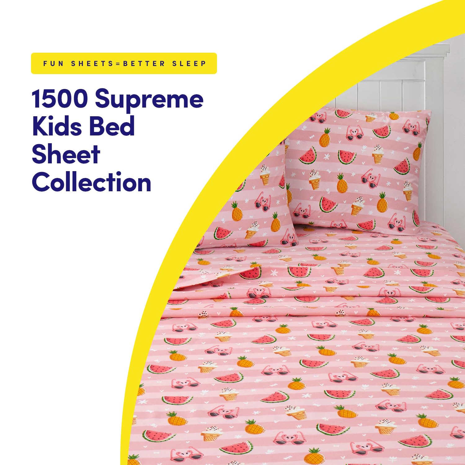 Foto 2 | Juego De Sábanas Sweet Home Collection 1500 Supreme Kids - Venta Internacional.