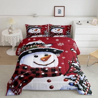 Foto 1 | Juego De Ropa De Cama Feelyou Kids Christmas Snowman Queen - Venta Internacional.