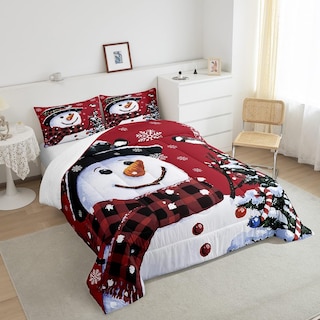 Foto 5 | Juego De Ropa De Cama Feelyou Kids Christmas Snowman Queen - Venta Internacional.