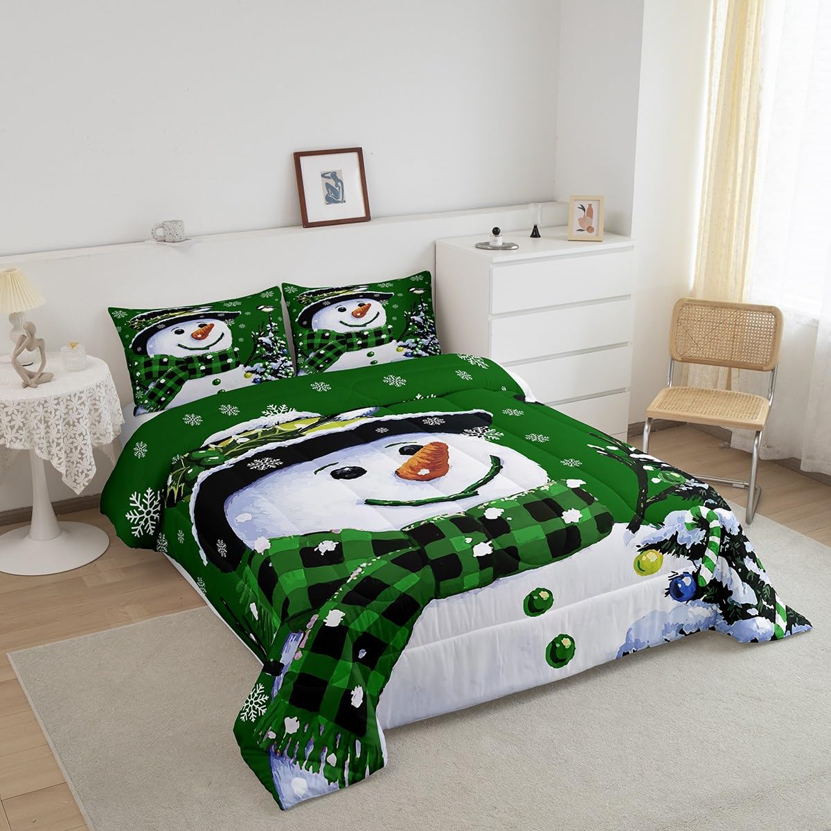 Foto 3 pulgar | Juego de Ropa de Cama Feelyou Kids Queen con Estampado Navideño - Venta Internacional