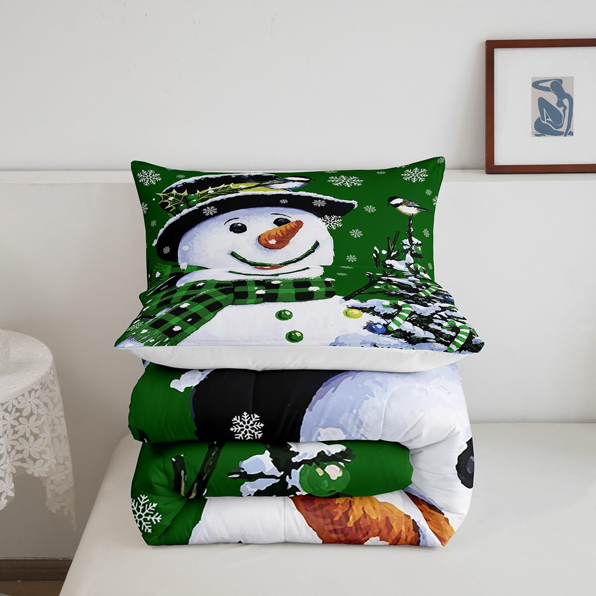 Foto 4 pulgar | Juego de Ropa de Cama Feelyou Kids Queen con Estampado Navideño - Venta Internacional