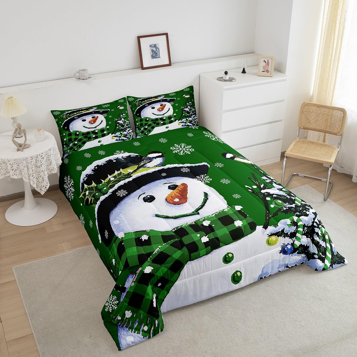 Foto 5 pulgar | Juego de Ropa de Cama Feelyou Kids Queen con Estampado Navideño - Venta Internacional