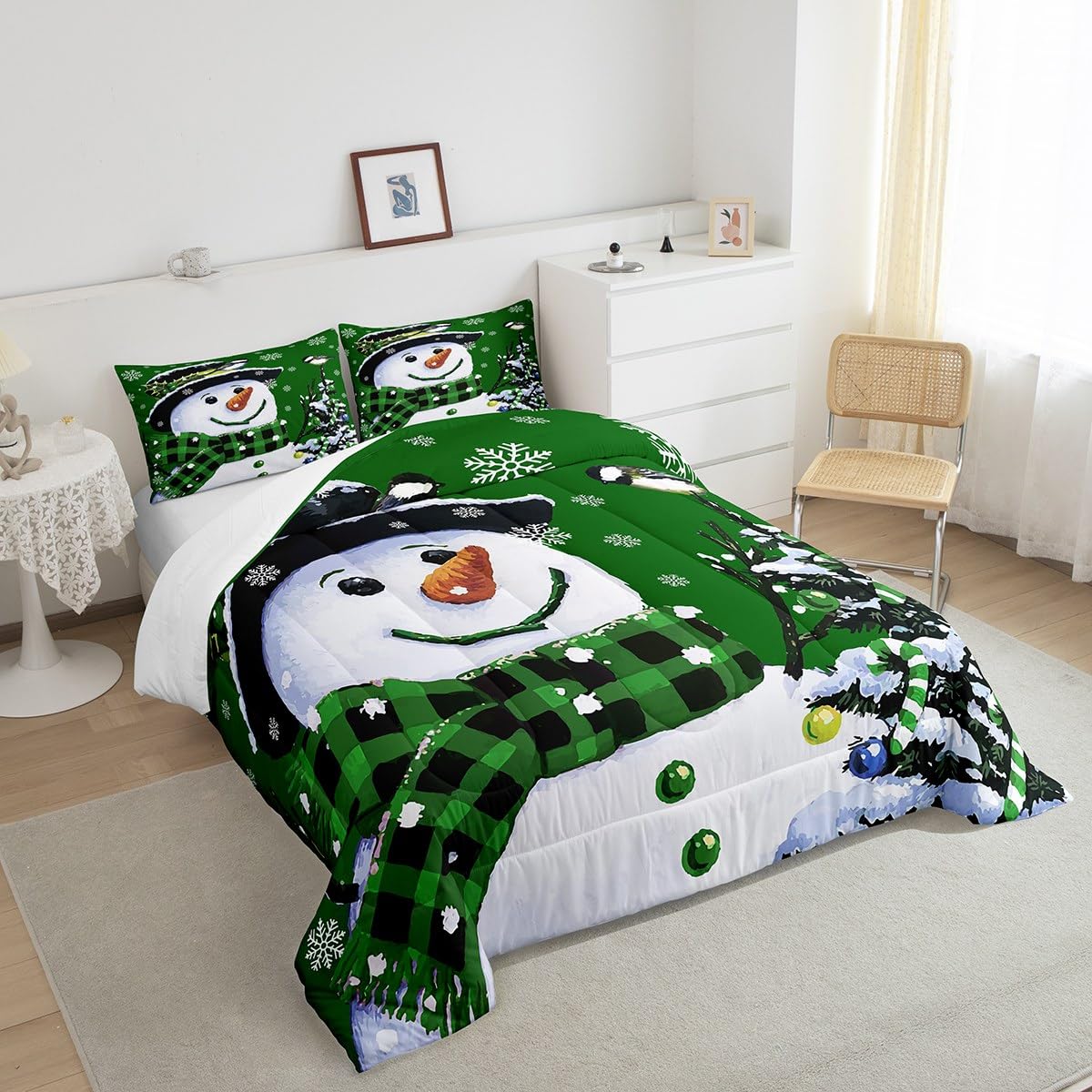 Foto 6 pulgar | Juego de Ropa de Cama Feelyou Kids Queen con Estampado Navideño - Venta Internacional