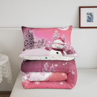 Foto 3 | Set de Edredón Feelyou Kids Merry Christmas Snowman - Venta Internacional