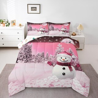 Foto 4 | Set de Edredón Feelyou Kids Merry Christmas Snowman - Venta Internacional
