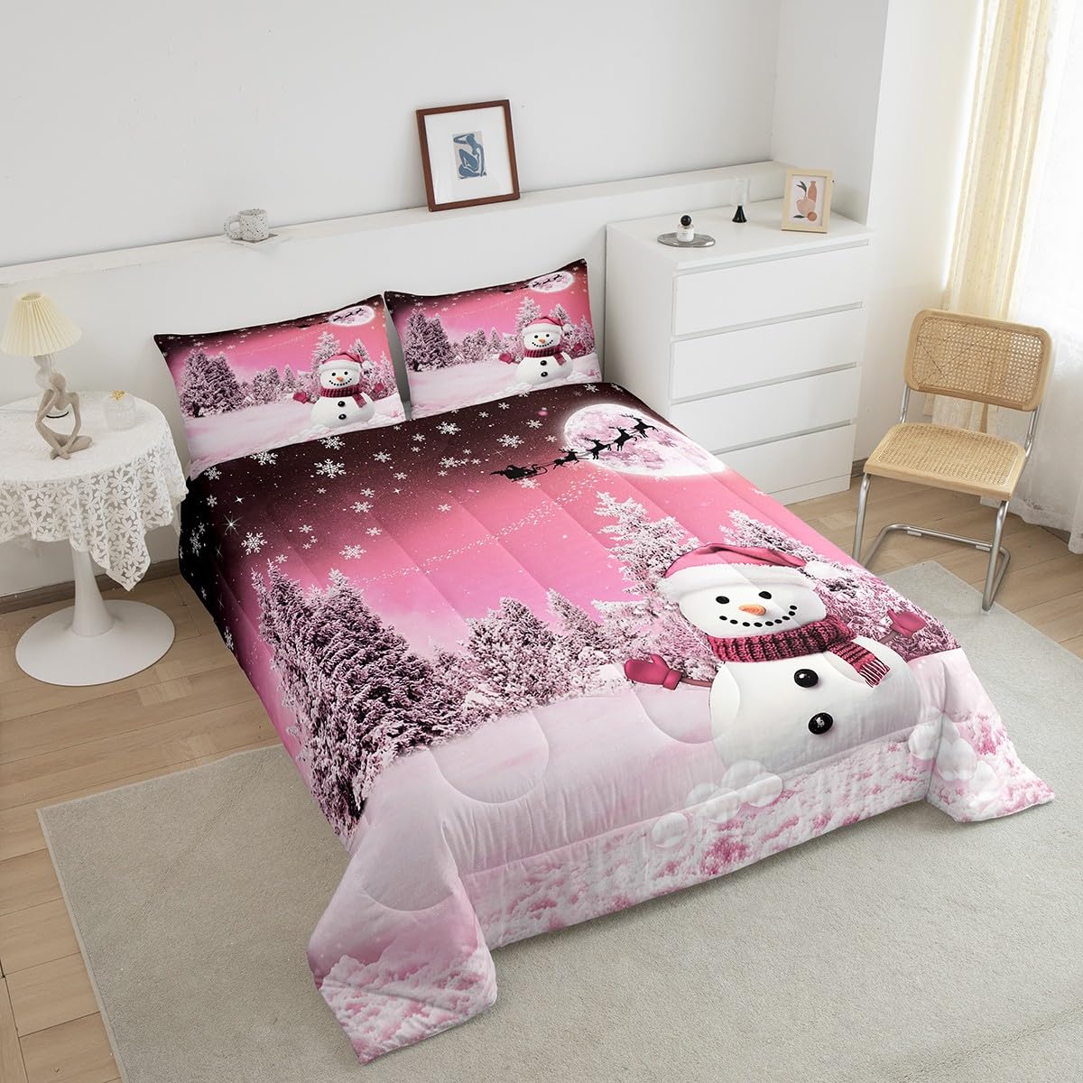 Foto 6 pulgar | Set de Edredón Feelyou Kids Merry Christmas Snowman - Venta Internacional