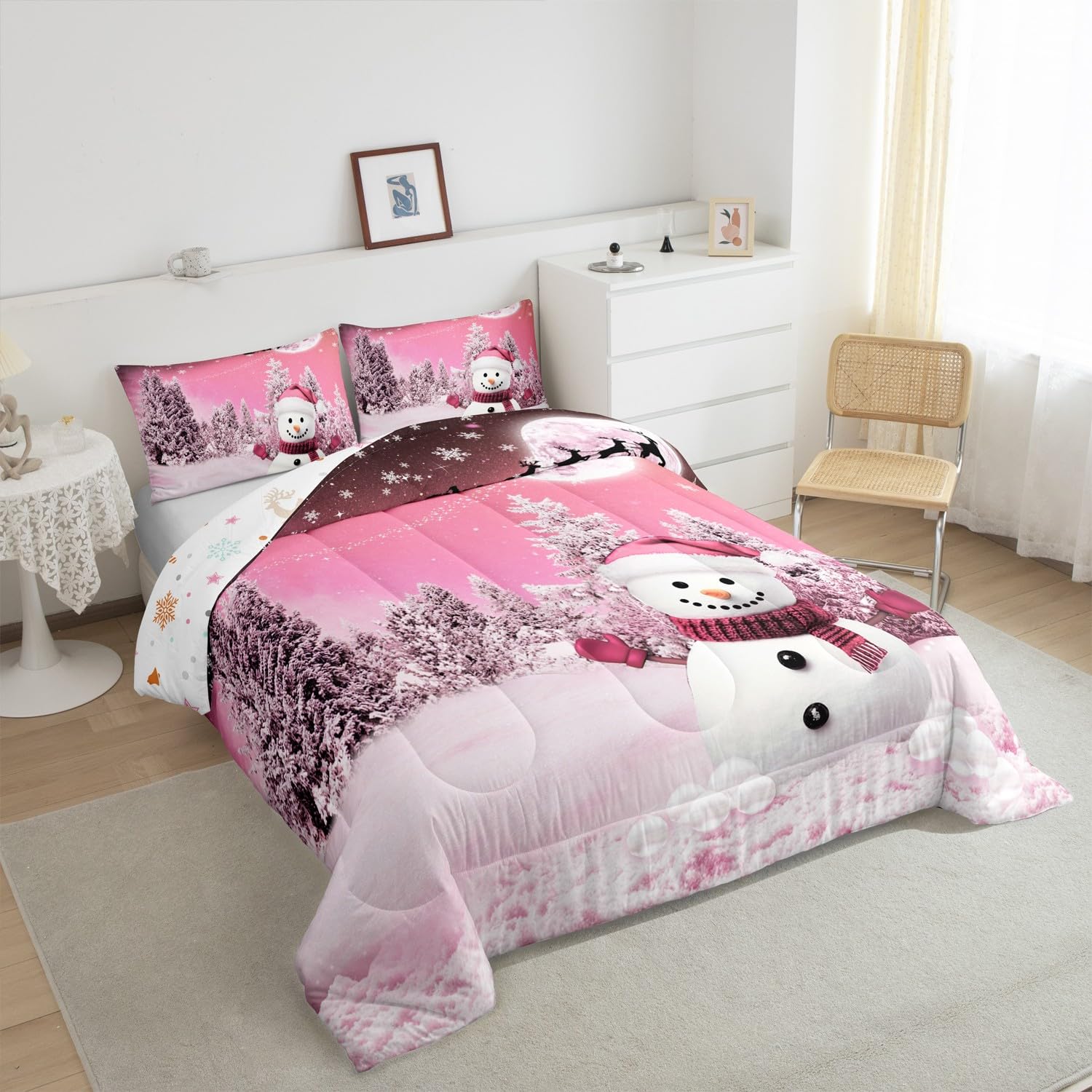 Foto 6 | Set de Edredón Feelyou Kids Merry Christmas Snowman - Venta Internacional