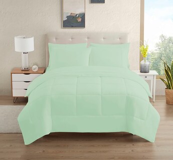 Foto 1 | Juego De Ropa De Cama Sweet Home Collection, Tamaño Completo, 7 Piezas, Color Menta - Venta Internacional.