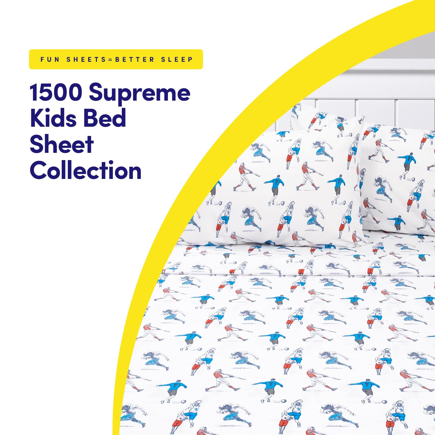 Foto 3 pulgar | Juego De Sábanas Sweet Home Collection 1500 Supreme Kids Full - Venta Internacional.