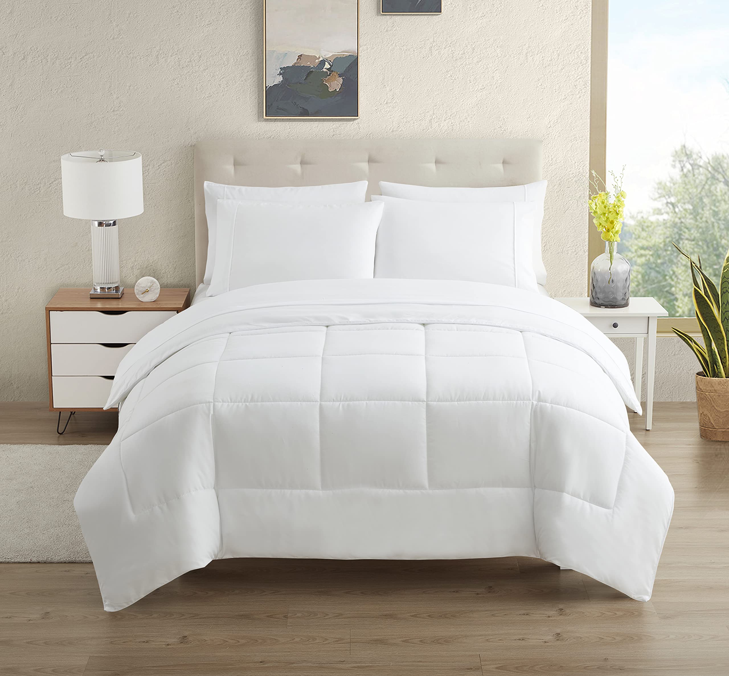 Foto 2 pulgar | Juego De Ropa De Cama Sweet Home Collection Twin Xl, Color Blanco, 5 Piezas - Venta Internacional.