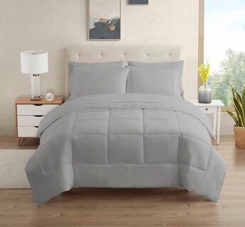 Foto 1 | Juego De Ropa De Cama Sweet Home Collection, Tamaño Completo, Plateado, 7 Piezas - Venta Internacional.