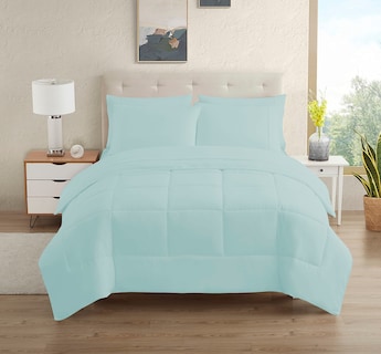 Foto 1 | Juego De Ropa De Cama Sweet Home Collection Para Dormitorio, Tamaño Doble, Color Aguamarina - Venta Internacional.