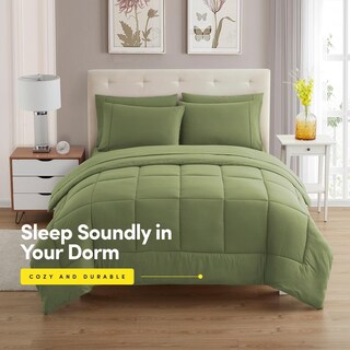 Foto 2 | Juego De Ropa De Cama Sweet Home Collection, Tamaño Completo, Color Verde Salvia - Venta Internacional.