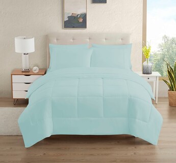 Foto 1 | Juego De Cama Sweet Home Collection, Tamaño Completo, Color Aguamarina, 7 Piezas - Venta Internacional.