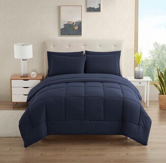 Foto 1 | Juego De Ropa De Cama Sweet Home Collection, Tamaño Doble, Azul Marino - Venta Internacional.