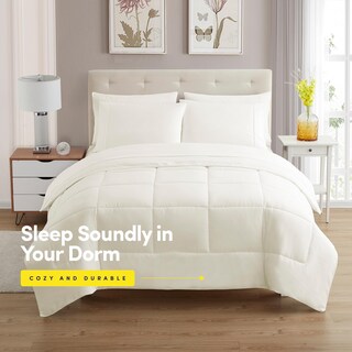 Foto 2 | Juego De Ropa De Cama Sweet Home Collection Dorm Room Twin Xl Ivory - Venta Internacional.