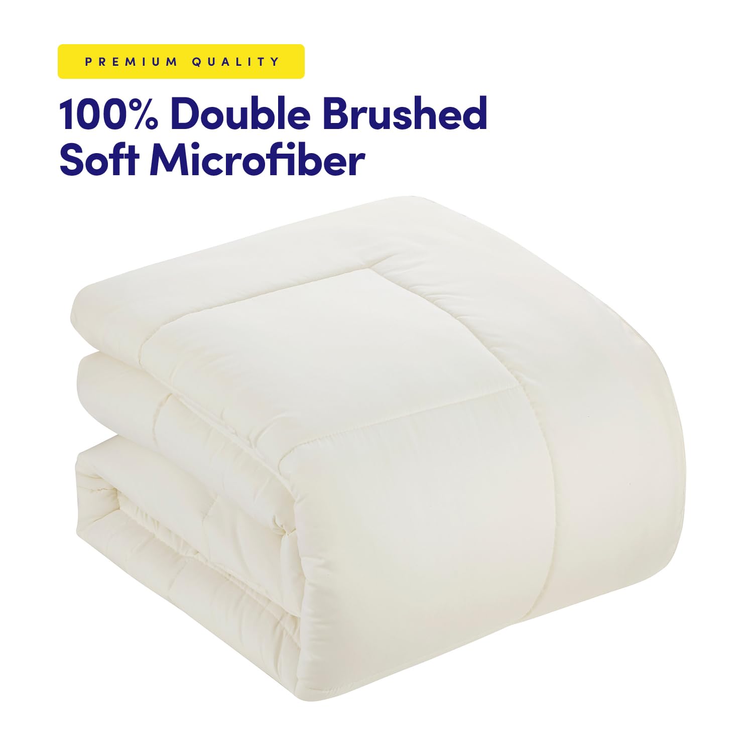 Foto 5 pulgar | Juego De Ropa De Cama Sweet Home Collection Dorm Room Twin Xl Ivory - Venta Internacional.