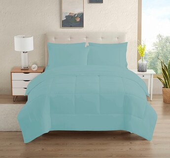 Foto 1 | Juego De Ropa De Cama Sweet Home Collection, Tamaño Doble, Color Azul Brumoso - Venta Internacional.